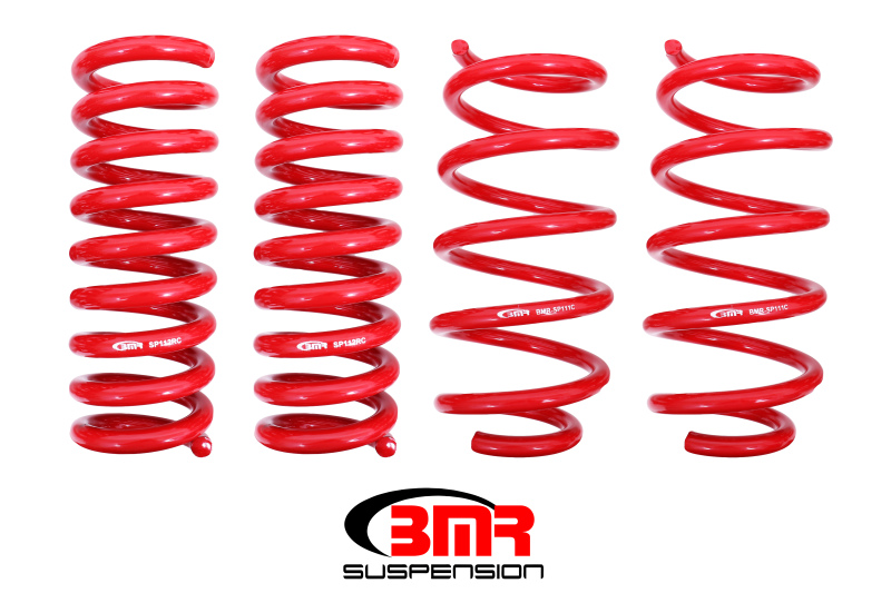 BMR Suspension SP031 Red 2.0" Drop Lowering Spring Kit – Improves Handling – Front & Rear Set